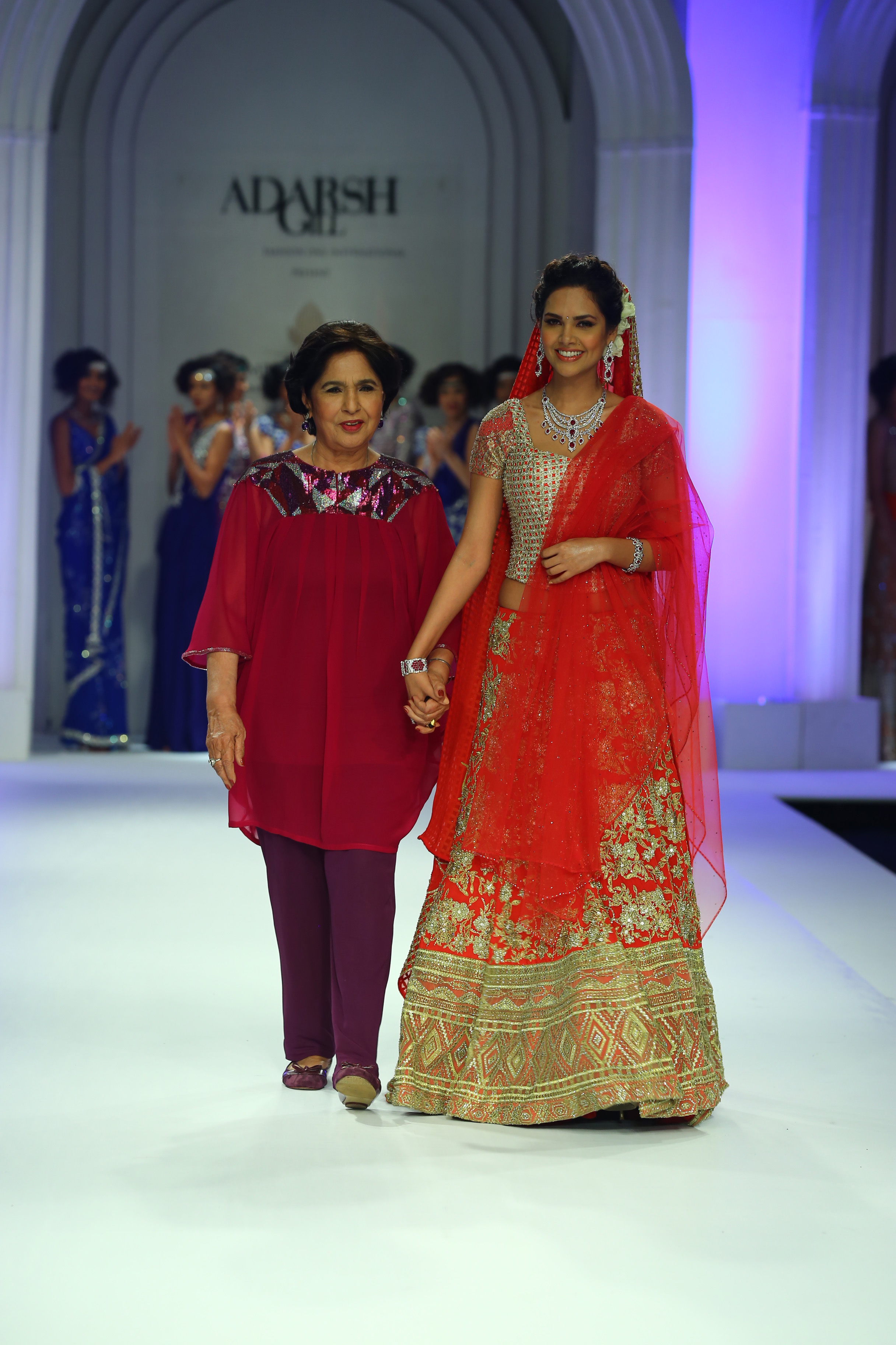 Esha Gupta as the showstopper for Adarsh Gill's Collection