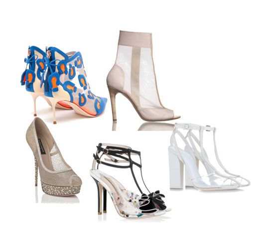 Transparent heels