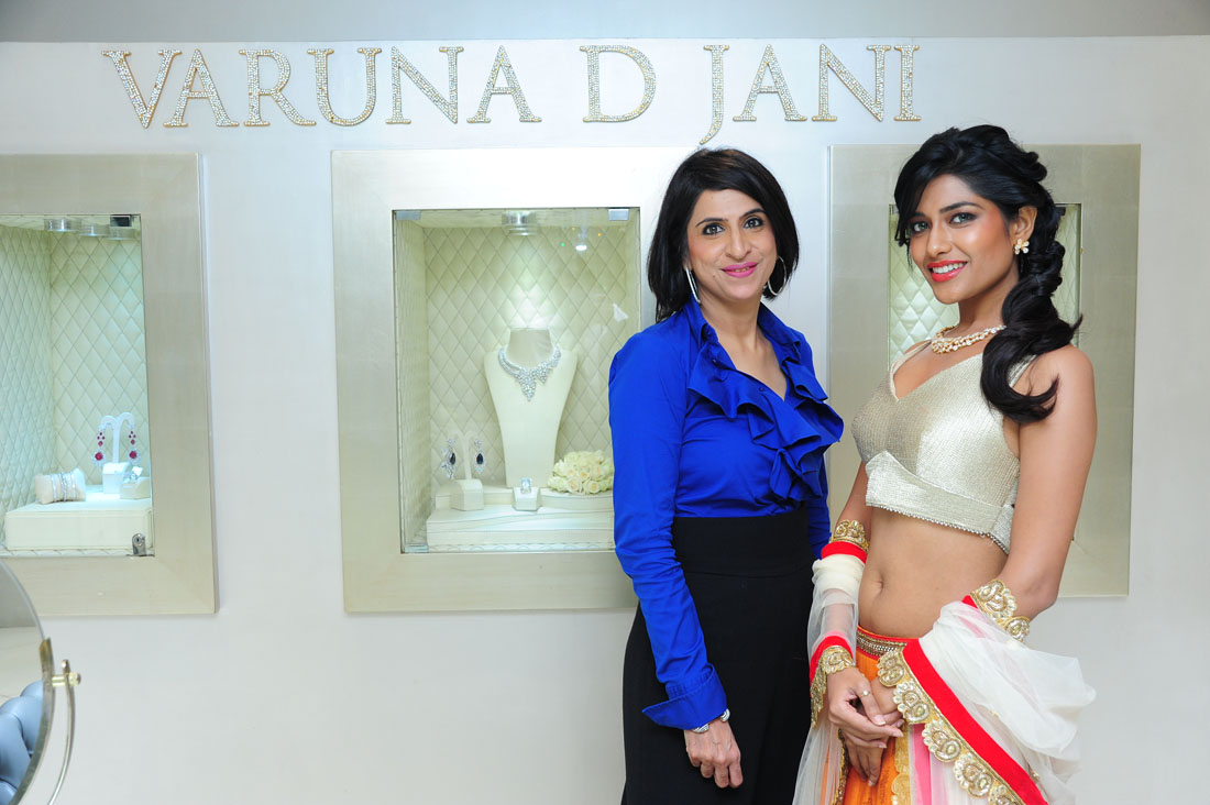 Varuna D Jani with a model 