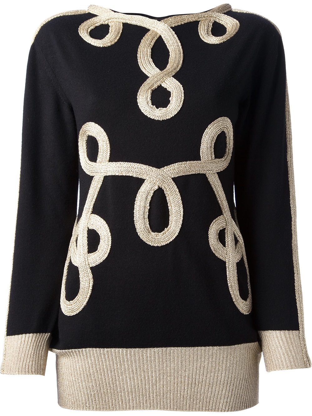 MOSCHINO Embroidered Sweater: Click Here