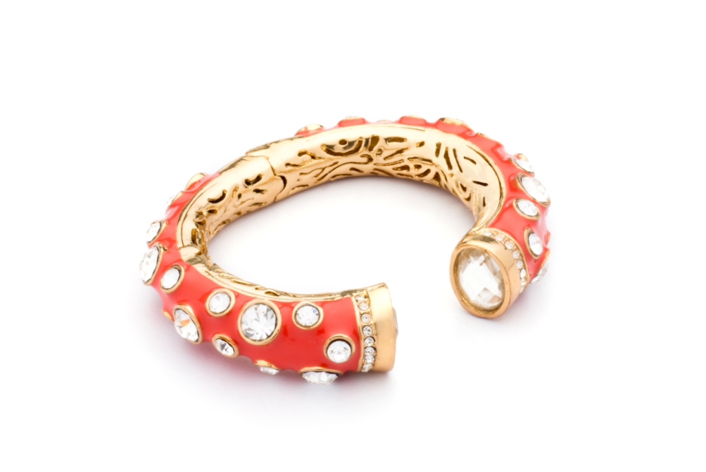 Ash Amaira's ethnic red and gold bracelet