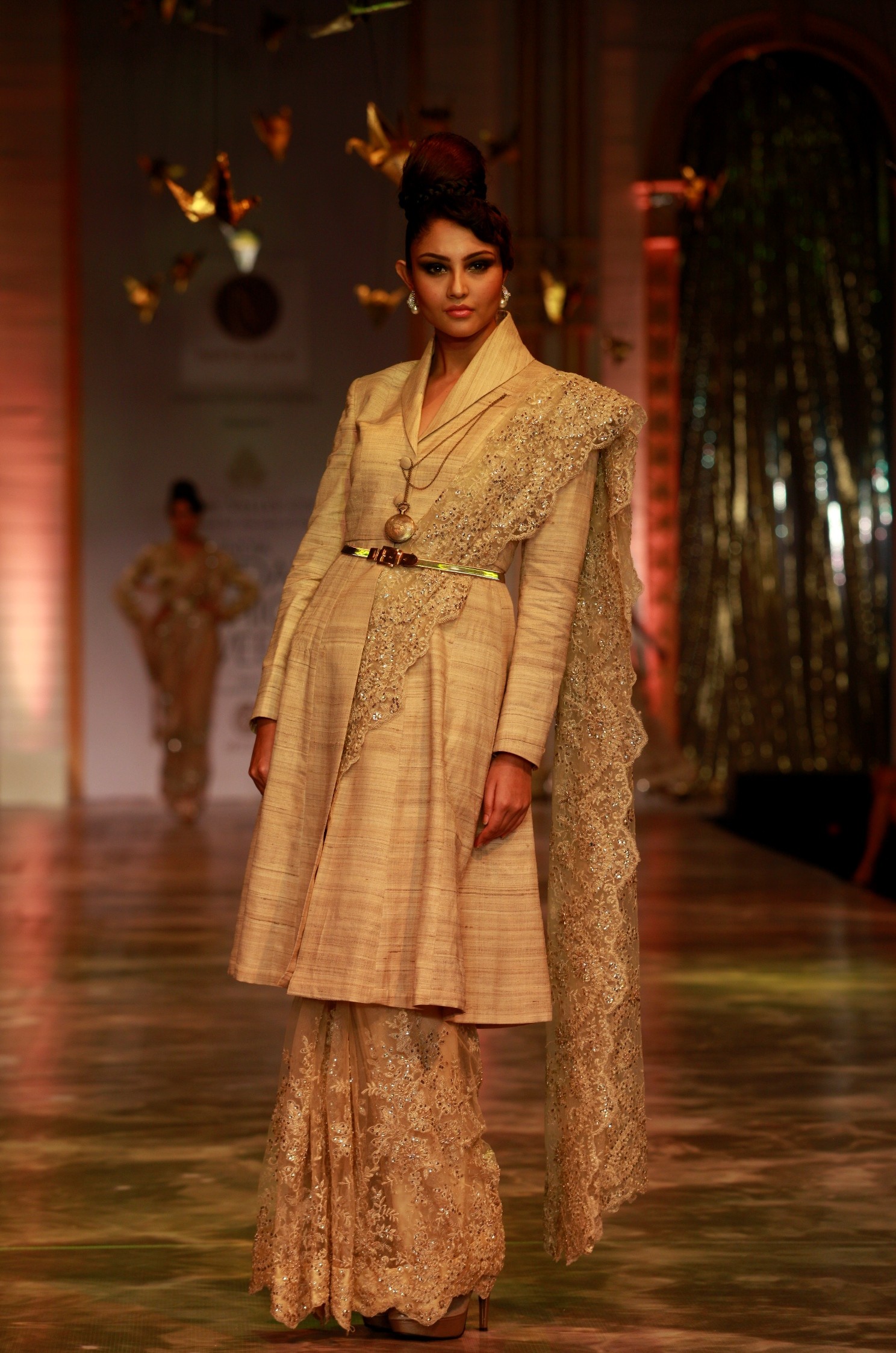Seen at Aamby Valley India Bridal Fashion Week - Model walking for Neeta Lulla (7)