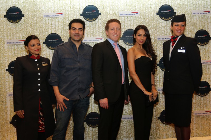 Arbaaz Khan, Christopher Fordyce, Regional Commercial Manager, British Airways, South Asia and Malaika Arora Khan