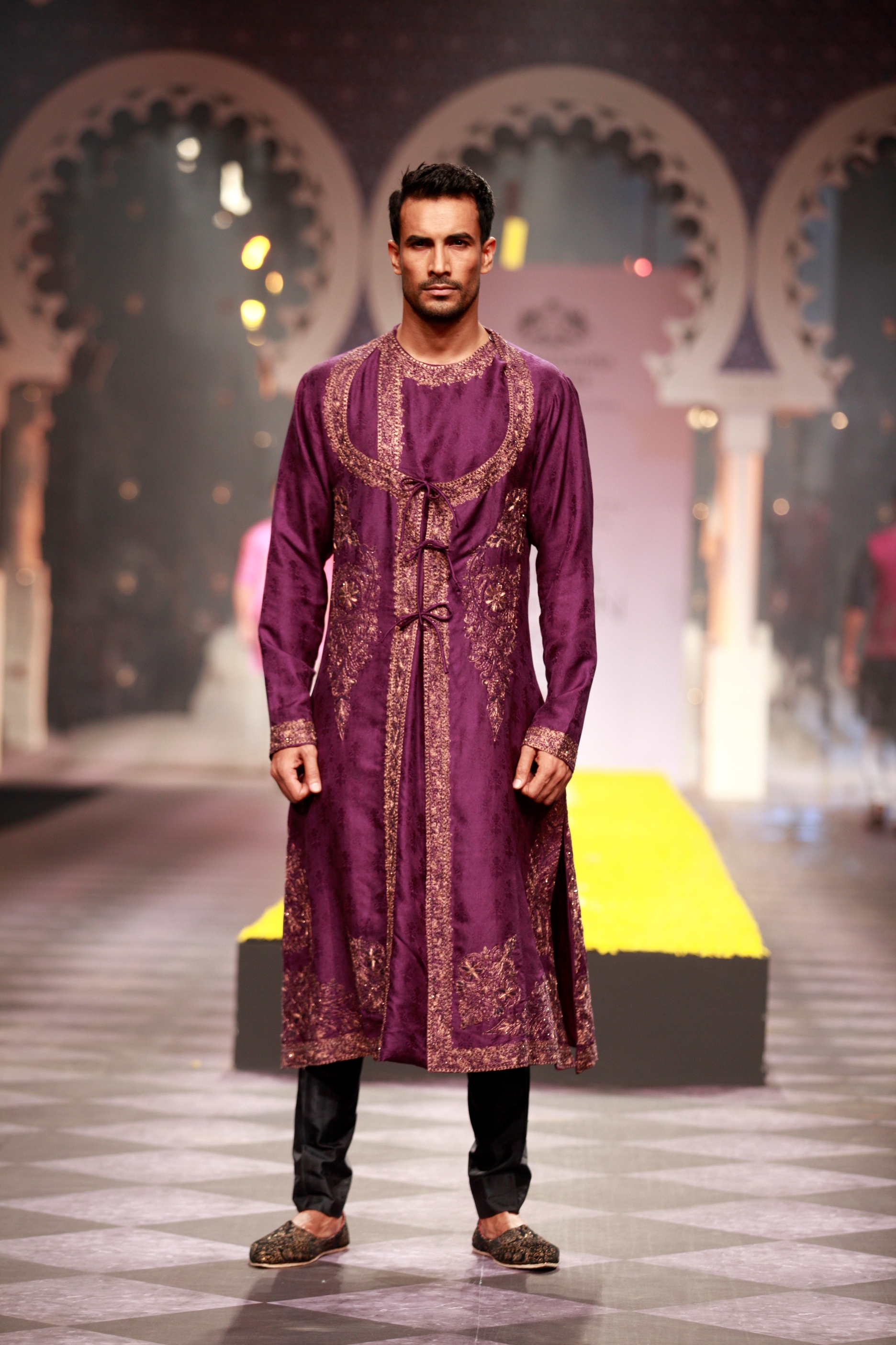 Seen at Aamby Valley India Bridal Fashion Week - Day 3- Model and Actor Asif Azim in a Raghavendra Rathore creation