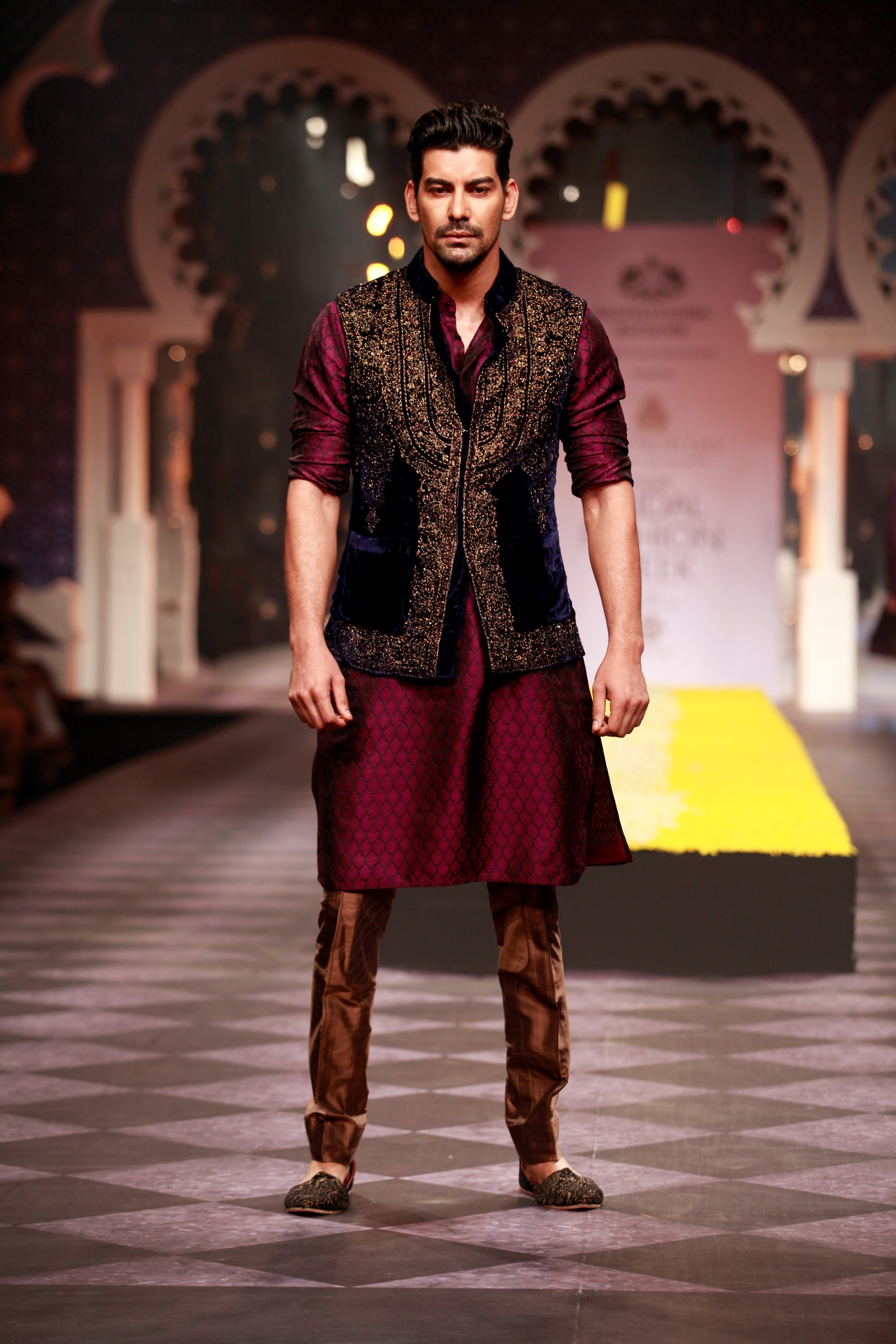 Seen at Aamby Valley India Bridal Fashion Week - Day 3- Model in a Raghavendra Rathore creation (3)