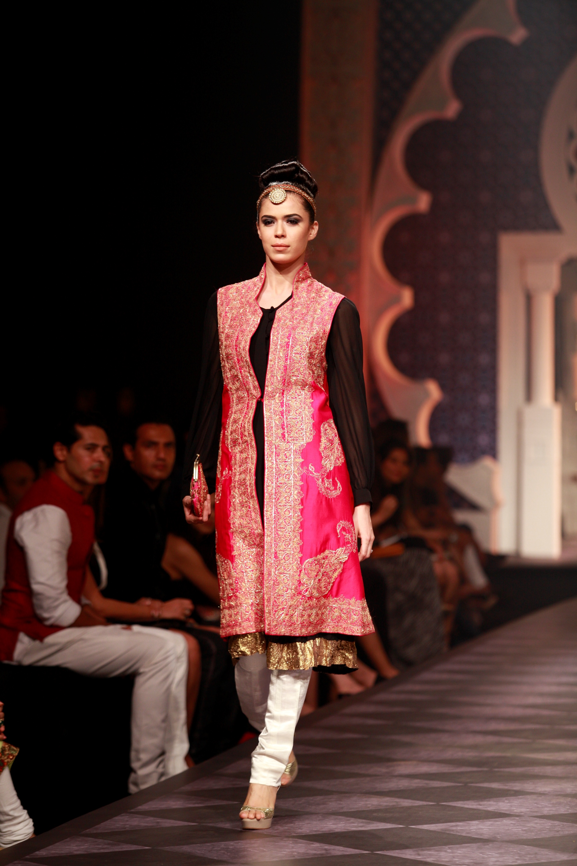 Seen at Aamby Valley India Bridal Fashion Week - Day 3-Model in a Raghavendra Rathore creation