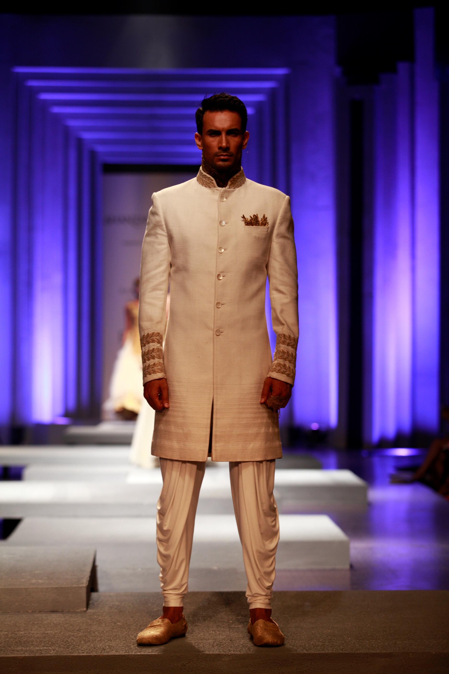 Seen at Aamby Valley India Bridal Fashion Week - Day 4- Model and actor Asif Azim walking for Shantanu and Nikhil (9)