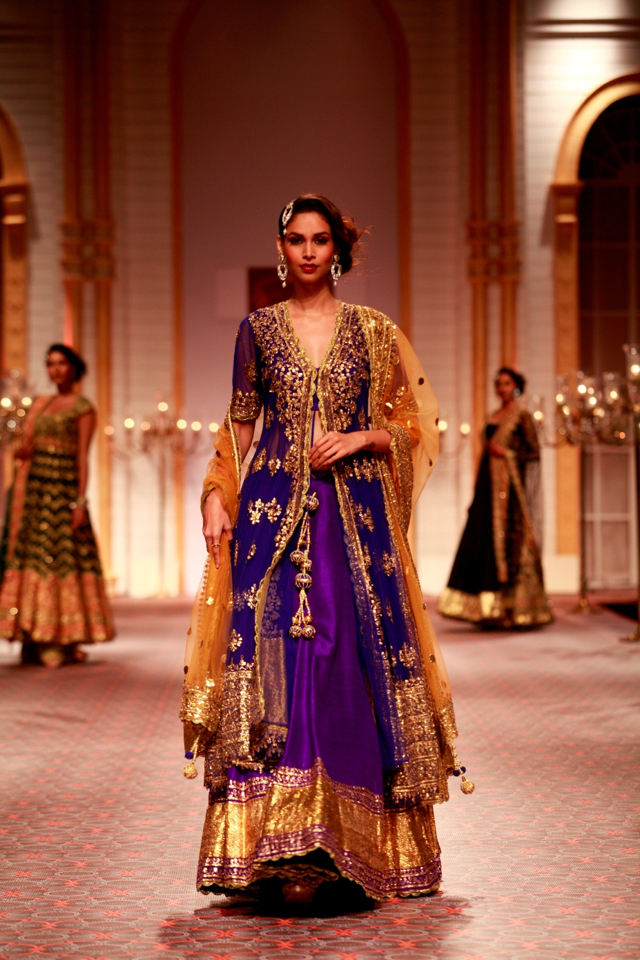 Seen at Aamby Valley India Bridal Fashion Week - Day 5- Model walking for Preeti S Kapoor (1)
