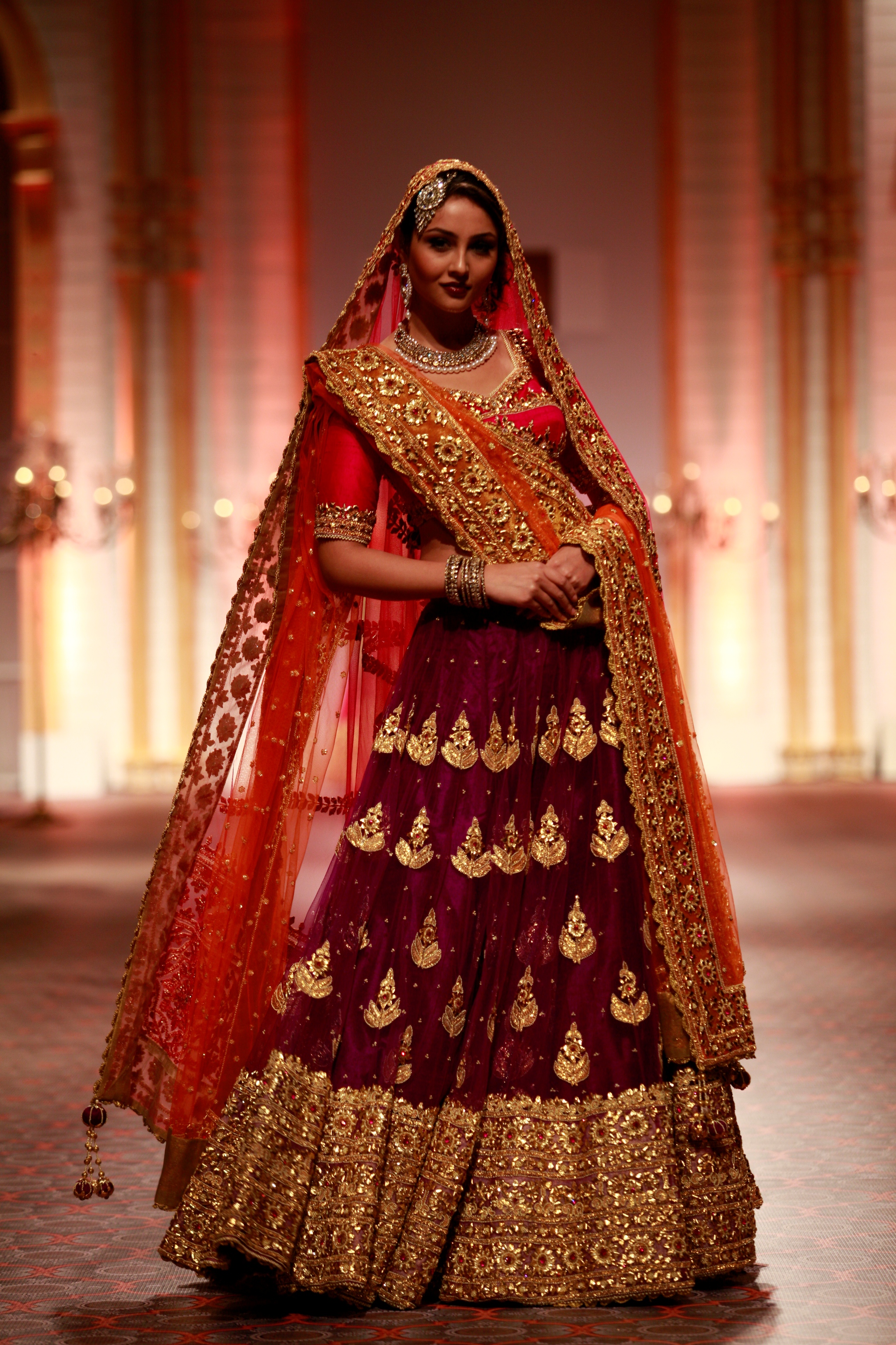 Seen at Aamby Valley India Bridal Fashion Week - Day 5- Model walking for Preeti S Kapoor (3)