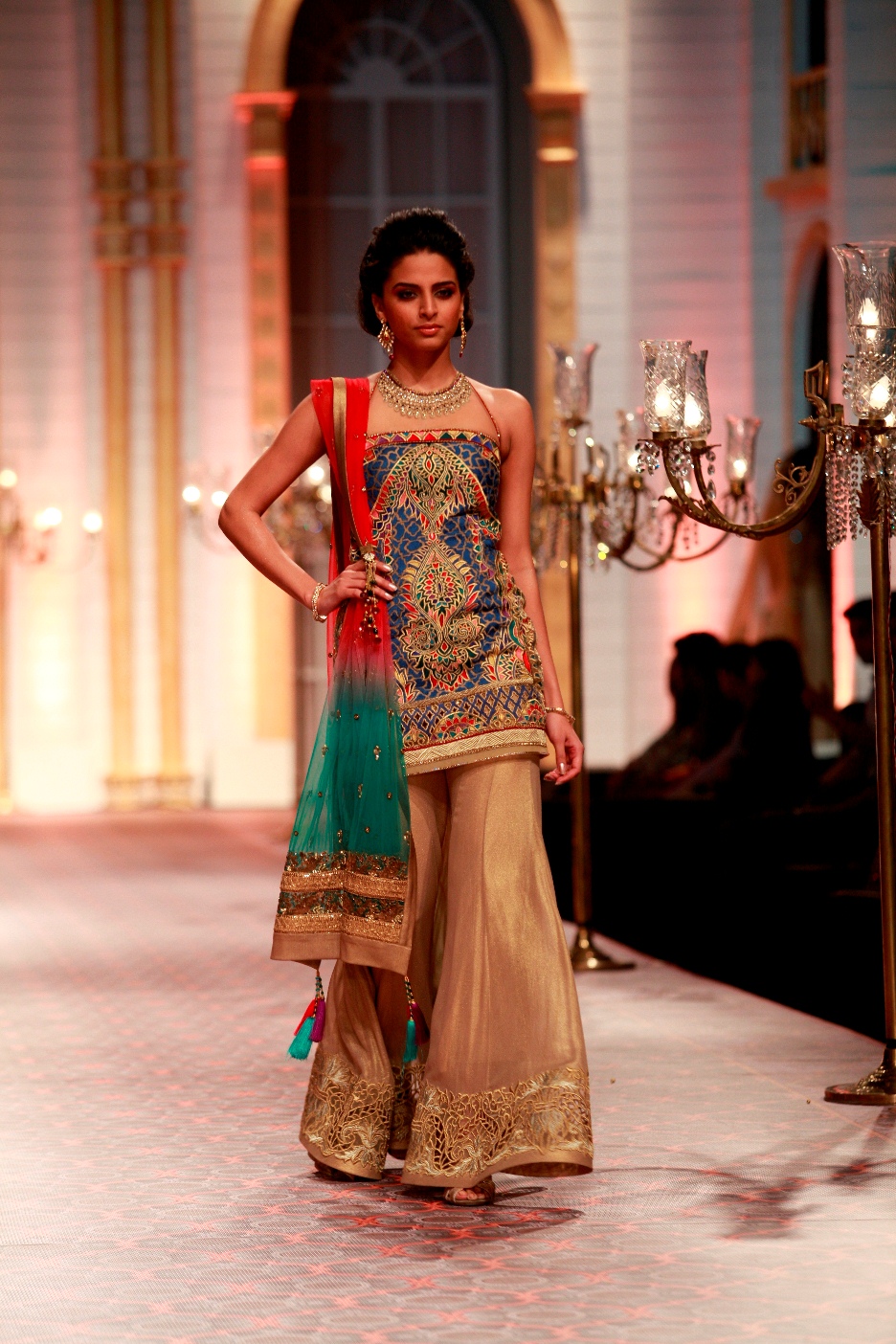 Seen at the Aamby Valley India Bridal Fashion Week - Day 5 -Model in a Mandira Wirk Creation- 5_1