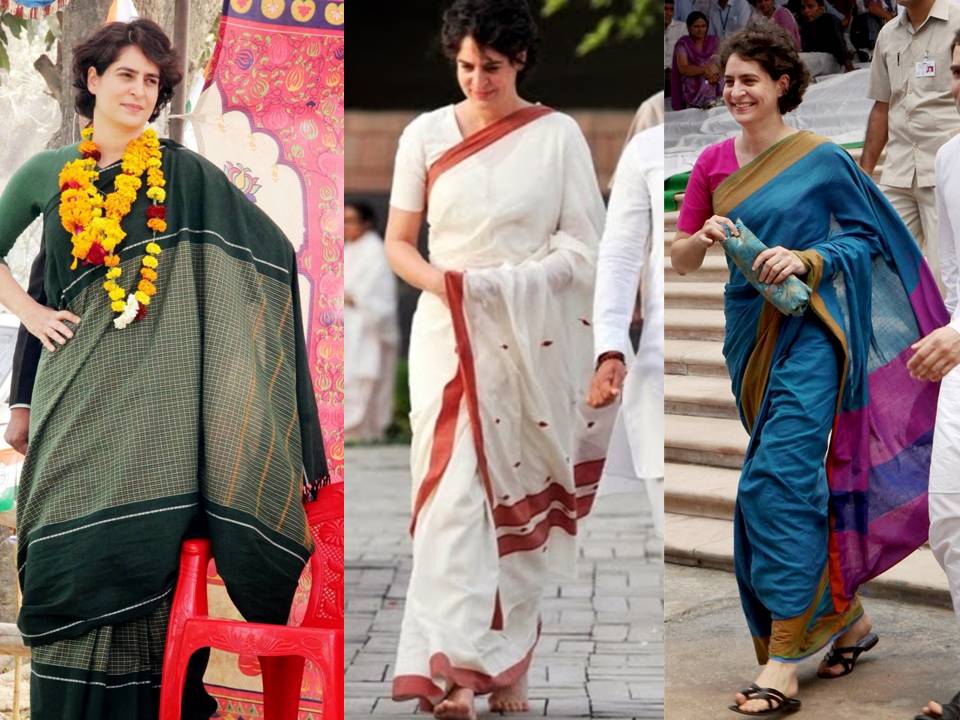 Priyanka Gandhi Handloom Sarees