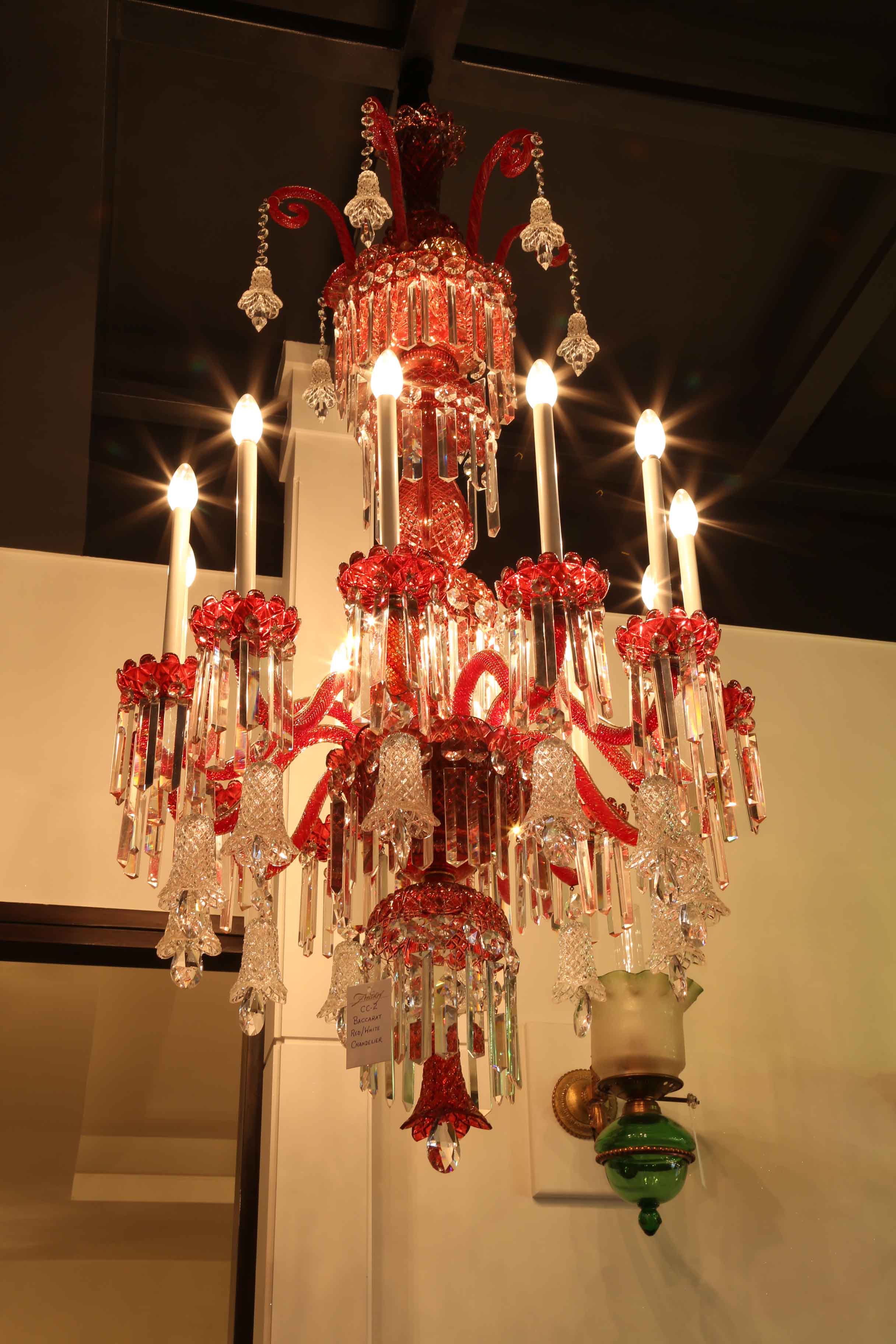 RED BACCARAT CHANDELIER