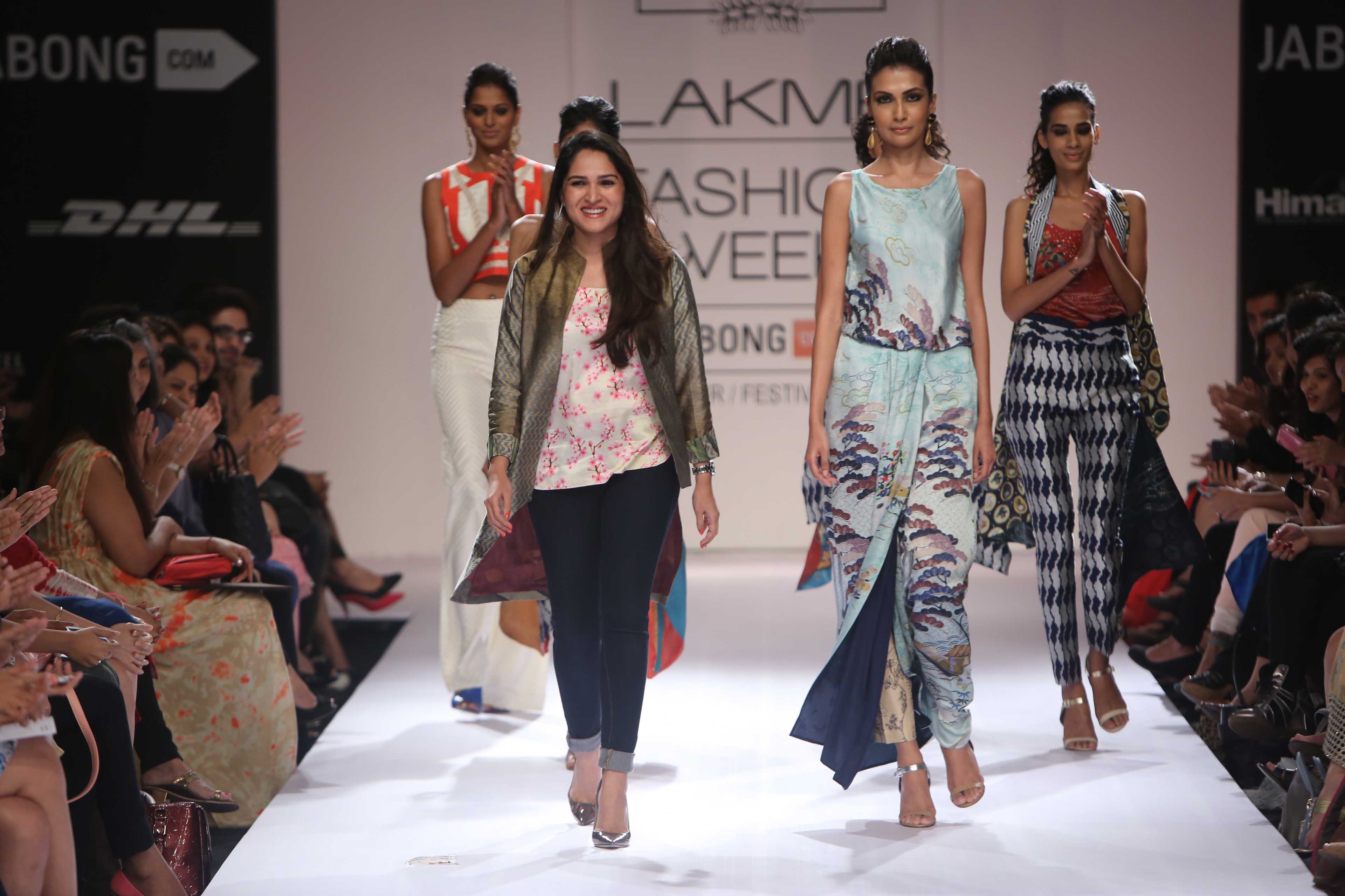 Pakistani Designer Sania Maskatiya at LFW 2014