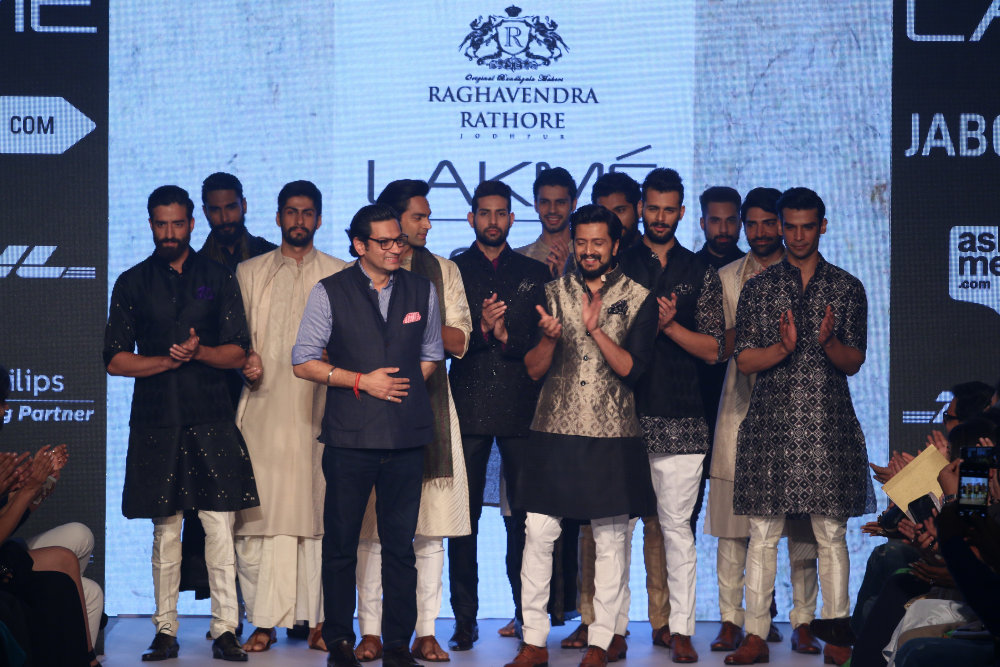 Designer Raghavendra Rathore at the LFW Summer Resort / unveils his new label Imperial India Company - ready to wear