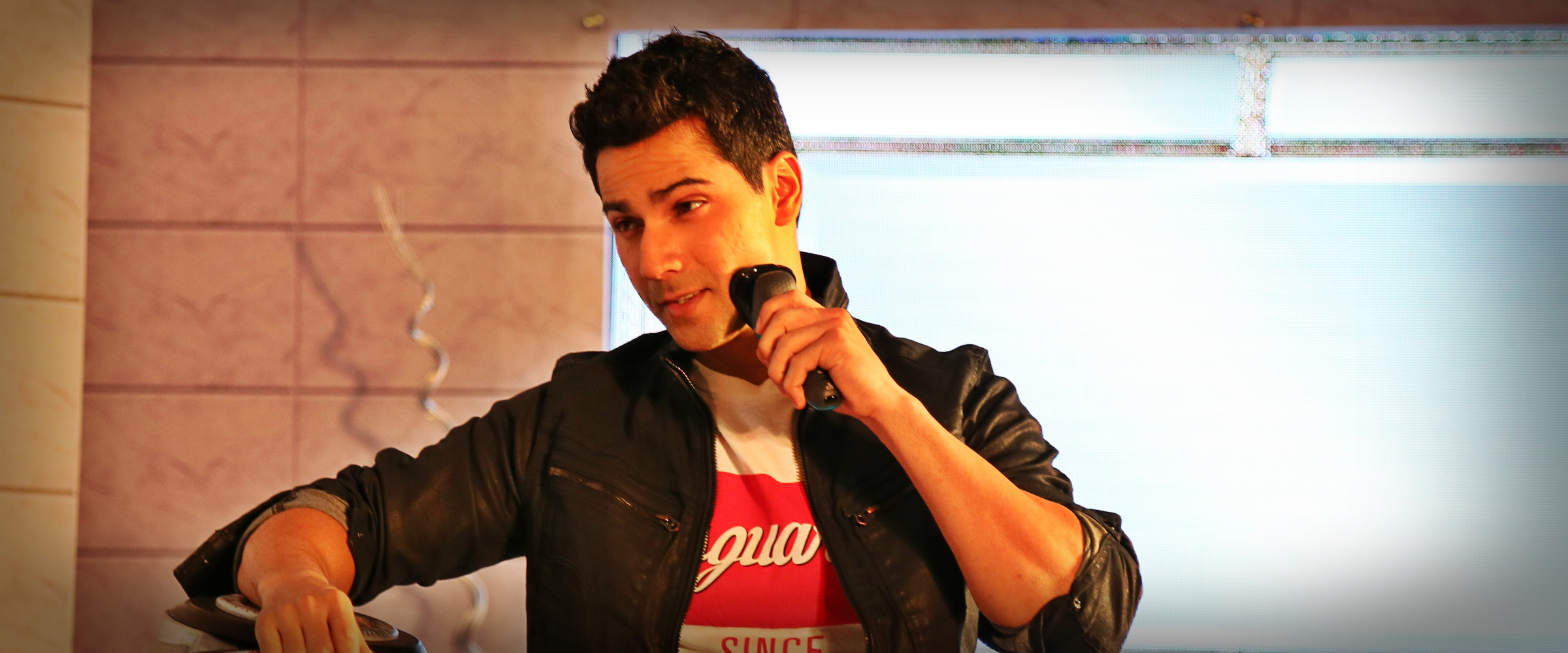 Actor and Brand Ambassador for Philips India's Shaving category Varun Dhawan