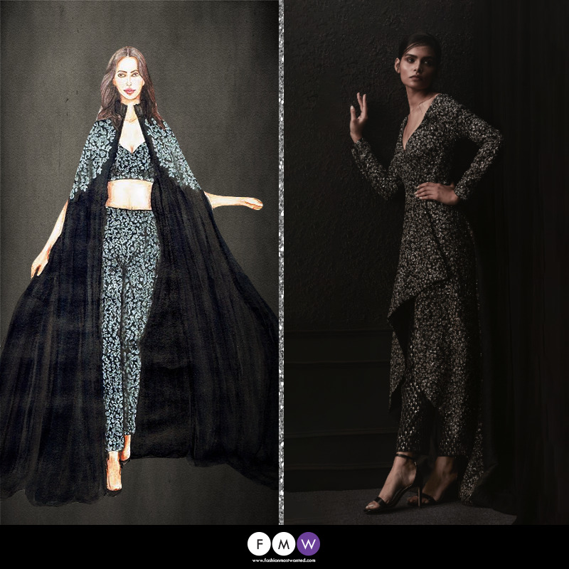 This season SVA by Sonam and Paras Modi creates a tousled medley of fluidity and a glittering blend of motifs that are perfectly juxtaposed with a strong element of structure. Expect a variety of suave drapes and structured pleats that are translated onto statement jackets, lehengas and organza shirts. 
