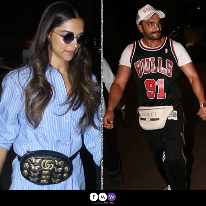 Deepika Padukone is another bum bag lover, and seems like she owns a collection of blacks. She is often spotted at the airport with her round black shades and the bum bag. Her beau is not far behind. Ranveer Singh joins the bandwagon sporting a white fanny pack, when he returned from a recent vacation.