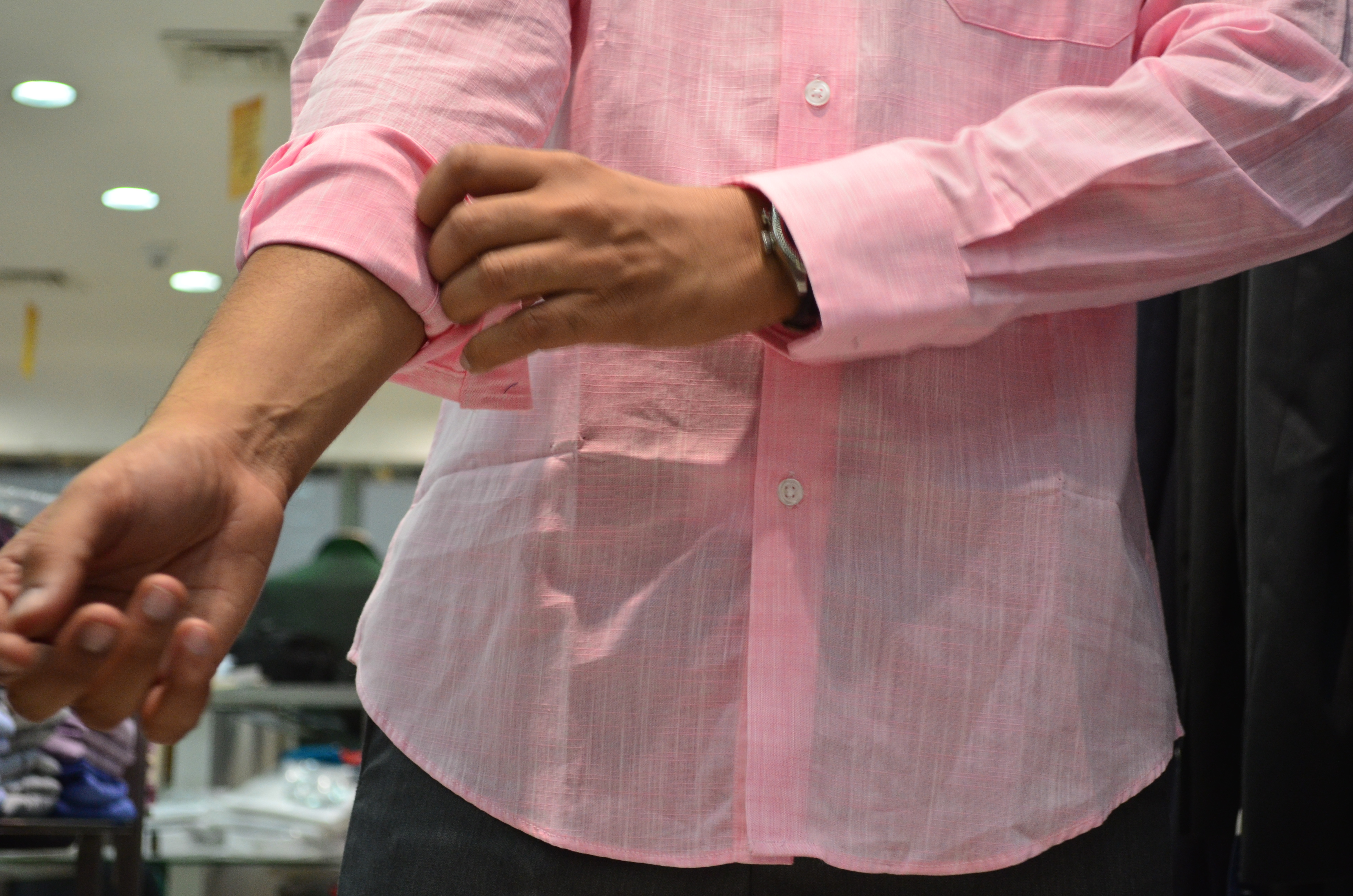 Pink Shirt worn by Jeremy Cabral